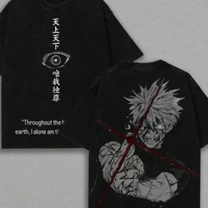Gojo Satoru Graphic Tshirt Jujutsu Kaisen Retro