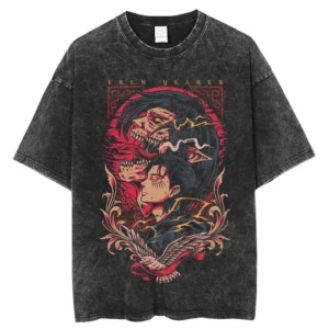 Attack On Titan Vintage Oversized Casual Multi-design