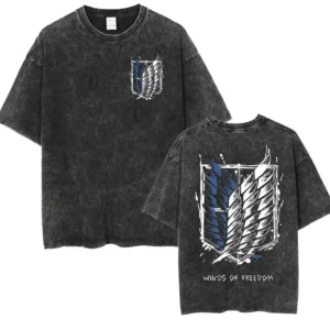 Attack on Titan Vintage Washed Multi-design