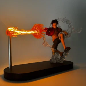 Fire Fist Ace Anime Night Light One Piece Luffy Figure Decor for Bedroom Study Decor Ambient Lighting Boy Kids Gift