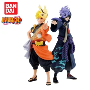 In Stock Original Bandai Banpresto Naruto Banpresto Uzumaki Naruto Uchiha Sasuke Anime Merchandise Action Figure Model Figurine