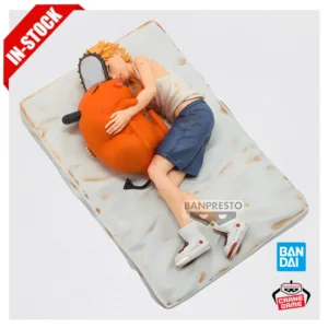 Original Genuine Model Banpresto Break Time Collection Chainsaw Man 16cm Pochita Denji Anime Figure Toys Birthday Gifts Figurine