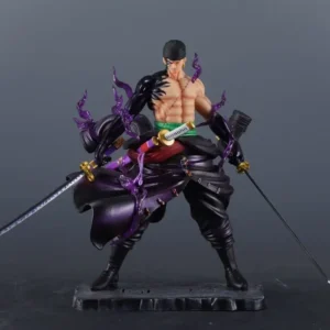 One Piece Anime Figure 24cm Roronoa Zoro Figurine Double-Pole Pvc Action Figure Model Collection Decoration Toys Gift