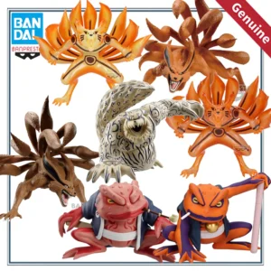Genuine BANDAI BANPRESTO NARUTO GamaBunta, Shukaku, Gamatetsu, Kurama Nine-Tailed Fox Collector's Anime Figurine Model Gift